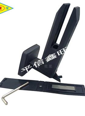 不QUB钢挂玻璃夹侧装黑色锈脚固侧夹狭小楼梯底座栏杆平台挂墙配