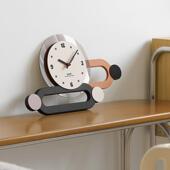 oz尚oom屋23542准挂钟客厅2025新款 奶油风家w时钟表创意装 饰钟用