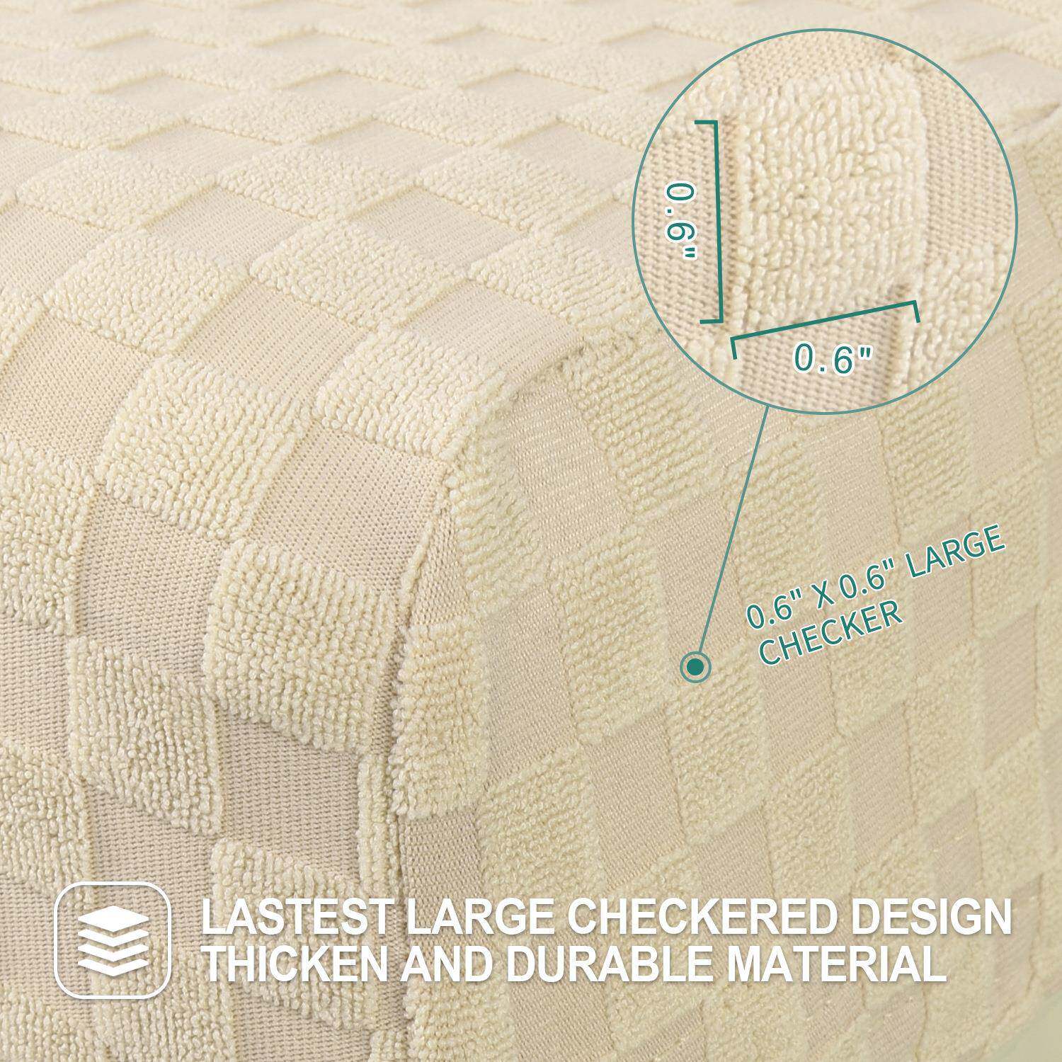 弹力纯色全包椅套简沙发躺保护罩加厚布约艺沙发套躺罩躺椅套12椅