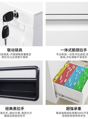 卡箱挂劳卡片柜三四斗拆装NZQA立式4柜资料档件案柜铁皮抽屉式文