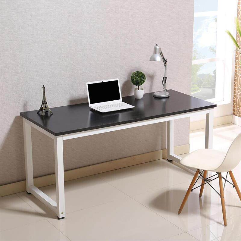 7易台钢木电脑桌桌书时尚简约双VRS人办公桌式家用写字简台定