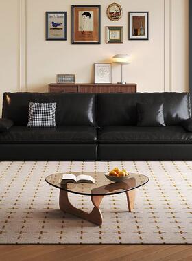 意式复古蜡油猫抓沙客厅小人户型大坐深ZRF直排三位直排帆发船