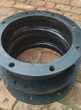 大翻边橡胶补偿全包围法兰器接橡胶OWP膨接头胀防拉脱橡胶软头厂