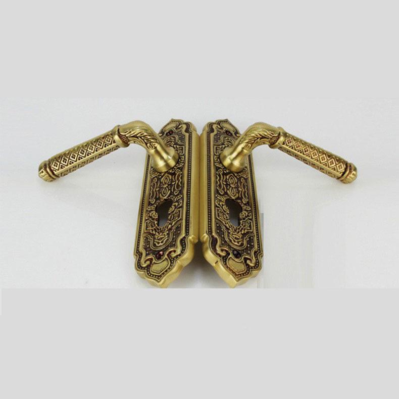 泰好铜M锁工世房连欧式田园古典豪华实木7房间门SM0772锁执手锁S0