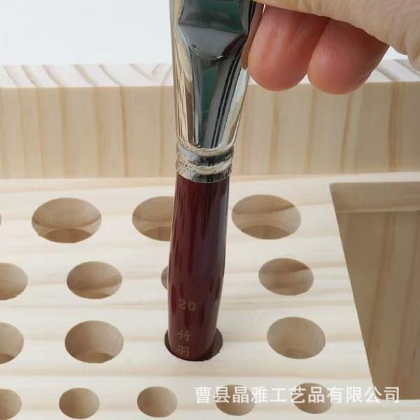 画笔架面多用桌放置笔架木质艺术教室水彩刷款支架收新置物架纳架