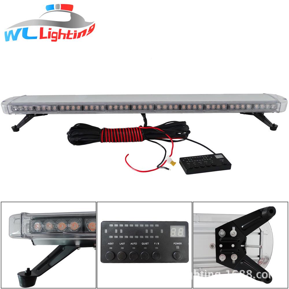 96LE长条爆闪灯8607S-96131cmD96W长排救警示灯显控制器护数车爆