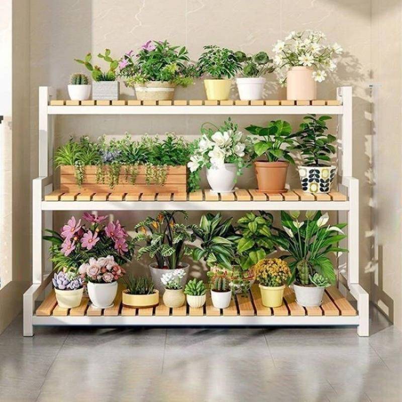 202梯5新款花架落可移动带架轮置物架阶客厅地式多层花子阳台FSE