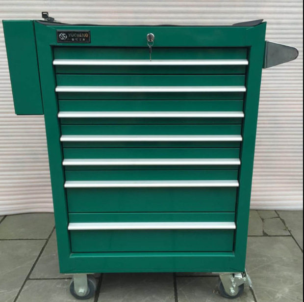 重型工具车 高档加厚7层抽屉工具车 移动式五金工具柜 维修工具车