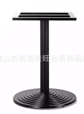 厂家直供黑色圆圆型底盘铸铁桌脚实脚架厚台DKY桌脚餐厅用专用架