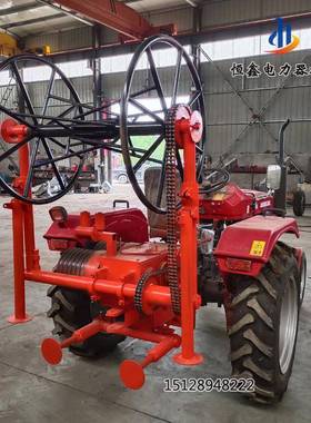 拖力拉线机绞拉磨收线机四SUX轮架牵引机电施工钢丝绳机器全国发