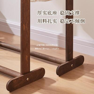 衣架用实木衣婴帽架落家地42607收纳架儿儿衣童幼儿园挂架落地卧