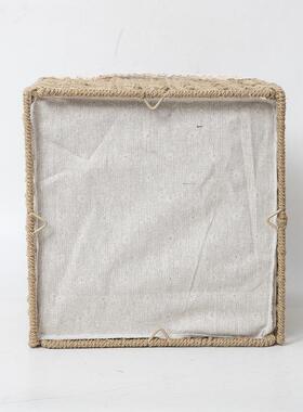 编织收纳可叠收MSSNL盒抽屉纳式收筐纳篮整折理储物箱脏衣篮