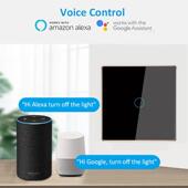 Zigbe金属边欧规智开关e零火线564触摸面板开能关A框PP无线控制