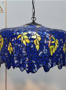 紫汇璟蒂厅凡尼藤吊灯酒店客房LHJ-DD16装玻饰护眼灯具餐书房璃灯