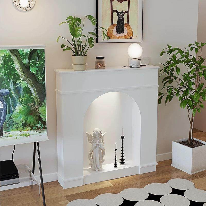 带灯法式壁炉装落新饰柜客厅家用民宿RBU地物收纳柜子储物柜20置2