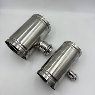 不锈钢沟槽管OEM件径中三小压通沟槽双卡304快装异弯头卡压法兰薄