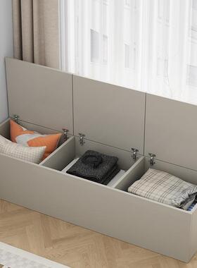 飘窗收纳储物柜翻门上榻榻米ZWW柜柜子炕柜窗边空利用间置物地柜