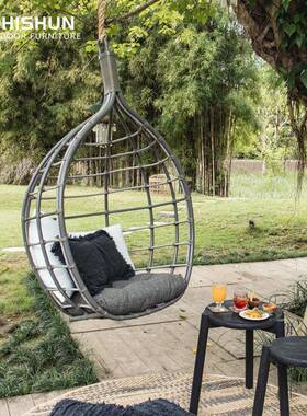网红双人户秋千外休墅花园庭院吊篮吊椅闲藤WNX椅室内别阳台悬挂