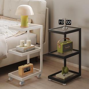 2518奶油风床头柜替代小型迷你窄夹超缝置物架现卧代简约柜室床头