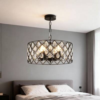 新款美式乡村复古灯艺CH336铁吊灯餐厅客厅灯酒店工程灯个性吊创