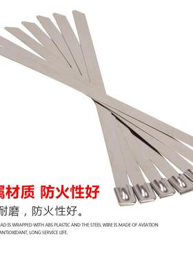 30不锈钢自锁式带电标40081牌打包力标牌扎带丝杆扎号警示牌金属