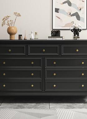 A8L斗卧ZRF室床尾屉柜美式客木厅靠墙储物柜法柜式实五七九抽斗橱