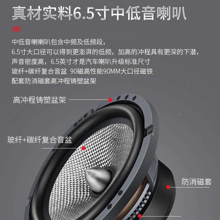卡全斯罗级顿竞赛汽车音响65寸IRC.套装同轴隔音重低音改装国包安