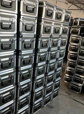 铝边合金箱防护全安铝铝框精密仪器箱收纳手提工具箱航空箱638拉