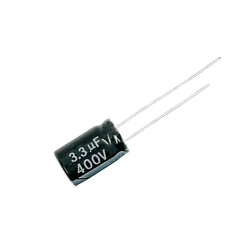ytf电解电容400V3.3UF 体积6*12mm 3.3UF/400V耐高温电源常用电容