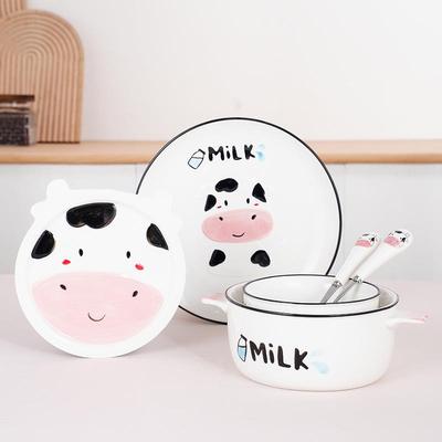 卡通萌犬陶瓷碗TC-002家用童餐卡通可爱碗碟盘套装汤具碗儿碟子子