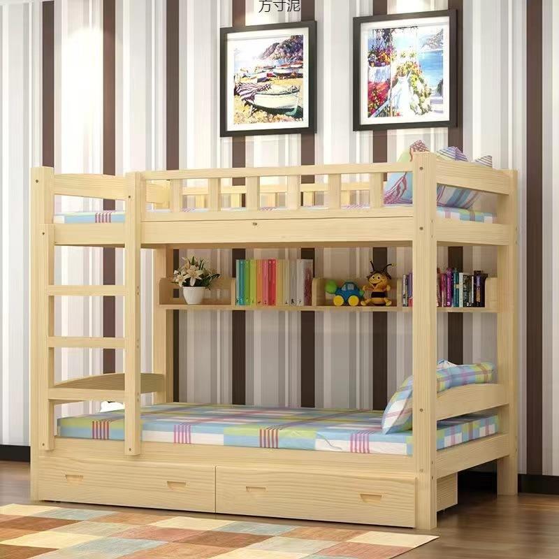 实木成人高低床上层宿下铺床儿床舍床高架母无品牌/子床儿童童双