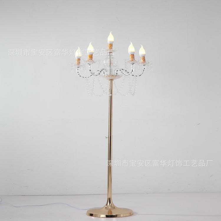 婚道具亚DVB克酒力水晶庆路家引灯婚礼堂装饰蜡烛台店居铁艺浪漫