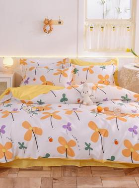 厂全四件套棉床单款床笠款单被套21868全003854棉四件套床上用品