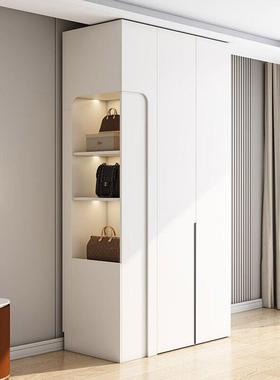 pp合诚ENdF级无品牌/实木欧柜松板衣家用卧室合一柜到顶18MM厚奶