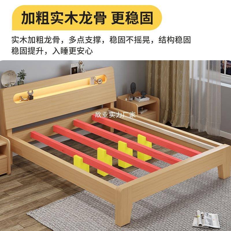 木床双代人床12.8m现简约工厂直销简易1.m出租屋1米5无品牌/储物