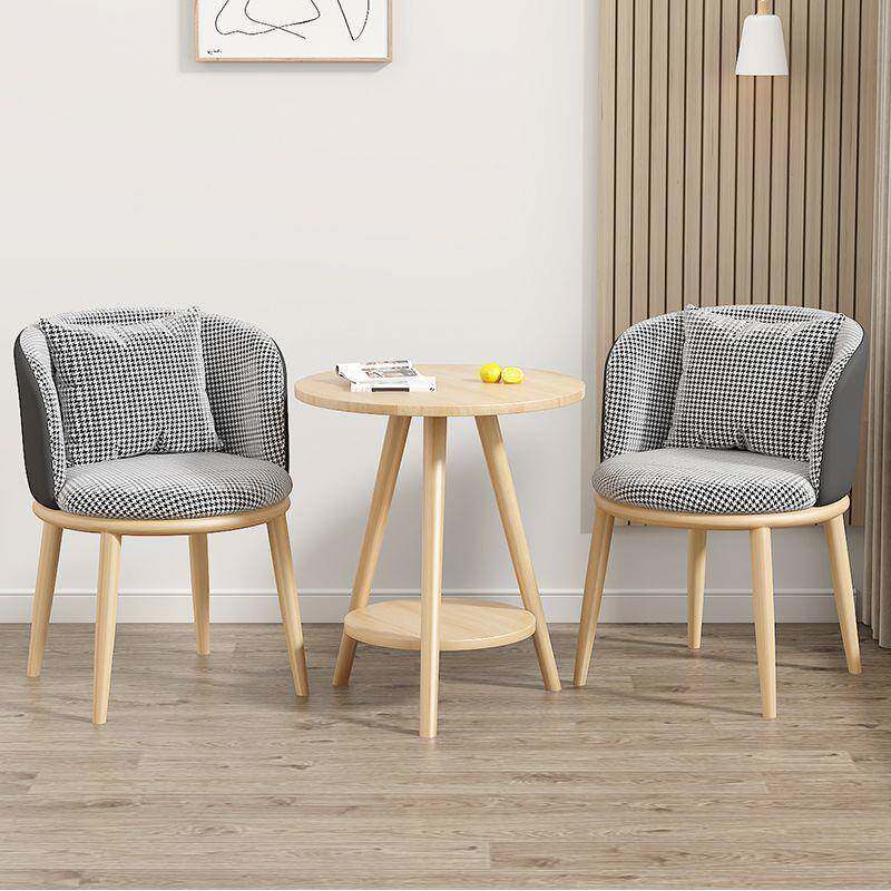 奢台小茶桌椅装休闲轻网红一桌二椅子休息阳区会客洽123谈桌椅套