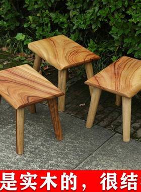 香樟家实YPN小木凳子用客厅小小板凳老式小矮凳结实耐用木凳复古