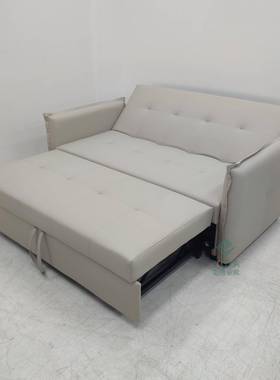 TUN简转免约风格小户型厅角沙发床洗科技布储物多客功能推拉两用