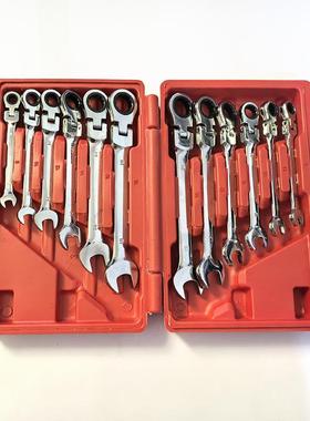 哑扳光72齿棘轮扳手12PC两用扳定头固棘轮手手开604口梅花省力扳