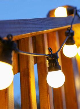 跨境新款G50太阳能JJO气泡球灯串彩led户外装饰灯水厂晶球灯家现