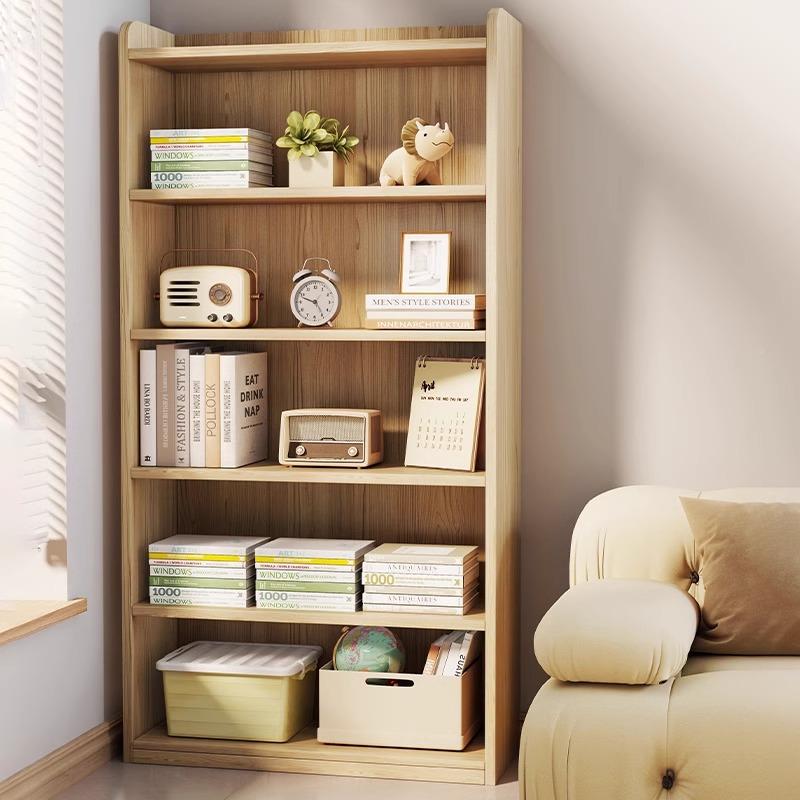 全实木书架地置物架靠体墙柜7.16SMSJ子办公储物柜落学生家用书一