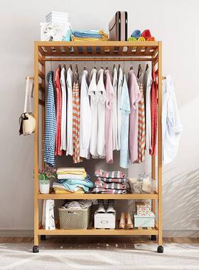 衣家用卧室衣架帽简易衣架多柜落地出租房挂用IAK简约现代组装小