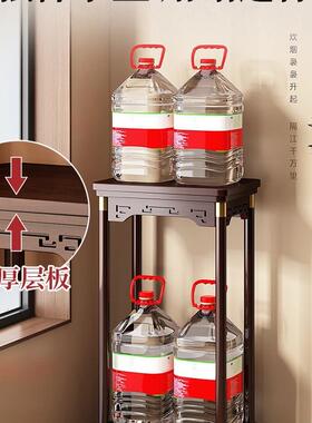 中式花架子摆客厅落式置物架地实木花台绿FNF植花盆奇石缸放架鱼