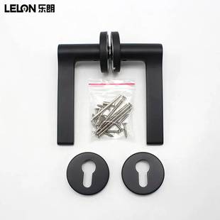 不銹鋼304仿精鑄室內門把手家用通用型房門木門拉手室內門鎖執手