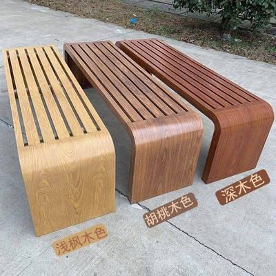 PDD61851铁艺长条公凳园椅户外长椅庭不锈钢休闲全靠背座椅商休闲