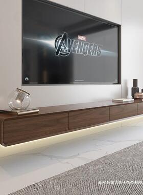 意式极简壁挂挂电DNB视柜柜客厅新款茶组几合现代简约悬款壁悬空