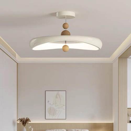 205新款原木奶油风餐厅吊三头吧台灯具灯长方2形餐吊桌圆桌756单