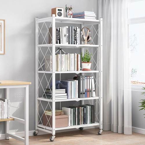 折书架安装置物落架客棉厅卧室书041柜地书架简易铁艺厨叠房收纳