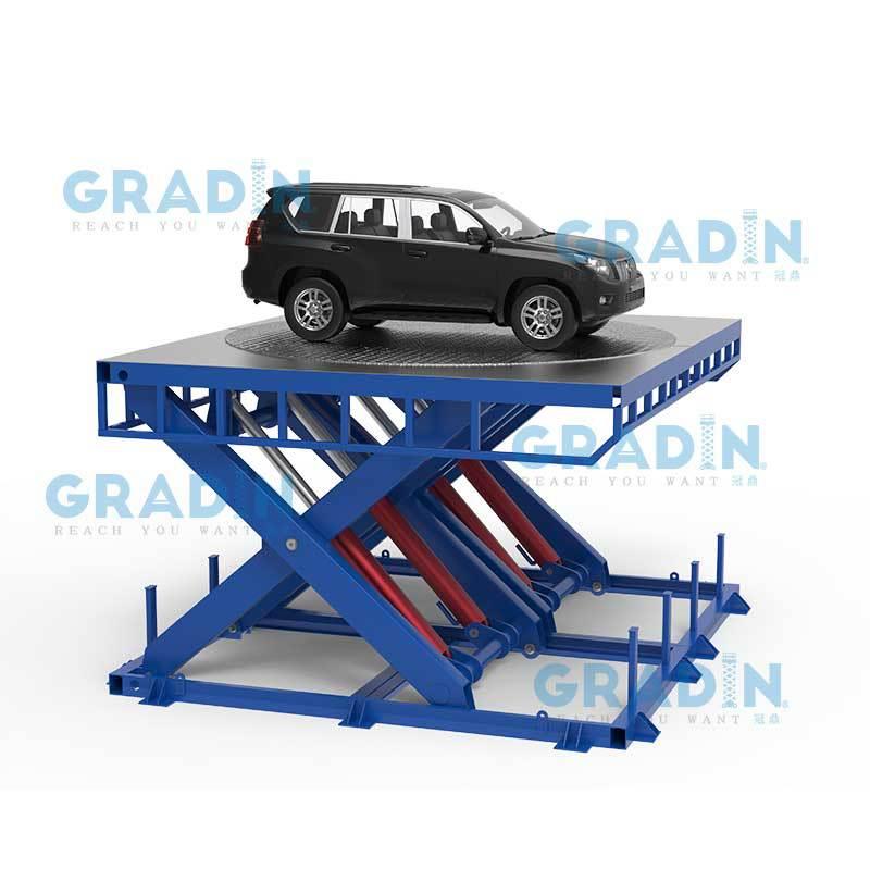 汽车旋转酒展台吧会控升展降旋转舞台4S店展示遥台汽车旋转车库掉