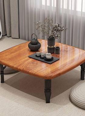 折叠桌餐桌家用米炕桌脑地桌桌吃饭UQW小子榻榻床上折叠书桌电桌